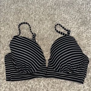 White striped bikini!!